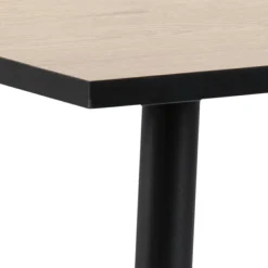 Stół Wilma 80x120 dąb/czarny nowoczesny