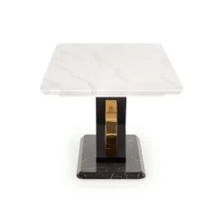 Stół Wireno rozkładany biały marmur/