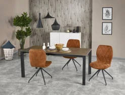 Stół Zochin popiel/ czarny 85/120-180