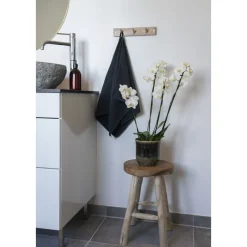 Stołek Badia naturalny tekowy