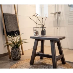 Stołek Barcelona tekowy naturalny