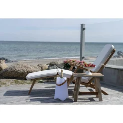 Stołek Barcelona tekowy naturalny