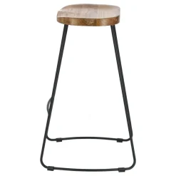 Stołek barowy Cazas naturalny/czarny