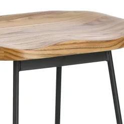 Stołek barowy Cazas naturalny/czarny