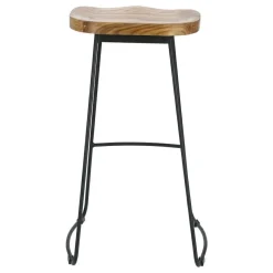 Stołek barowy Cazas naturalny/czarny