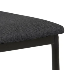 Stołek barowy Demina low grey tapicerowany