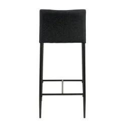 Stołek barowy Demina low grey tapicerowany