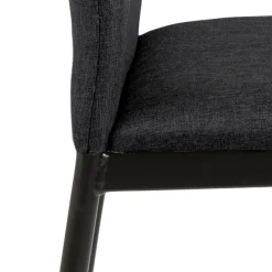 Stołek barowy Demina low grey tapicerowany