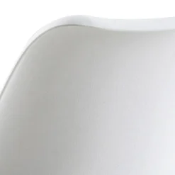 Stołek barowy Dima biały wood z drewnianymi nogami