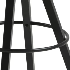 Stołek barowy Dima Brandy  z drewnianymi nogami