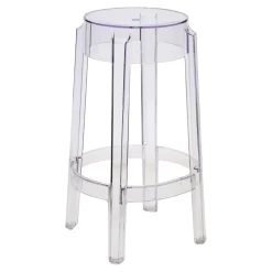 Stołek barowy Duch 66 cm inspirowany Ghost transparetny