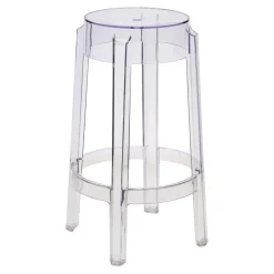 Stołek barowy Duch 66 cm inspirowany Ghost transparetny