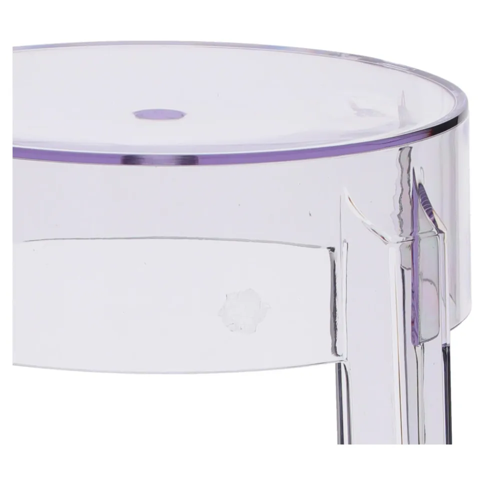 Stołek barowy Duch 66 cm inspirowany Ghost transparetny