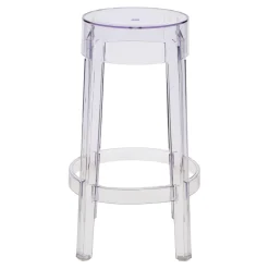 Stołek barowy Duch 66 cm inspirowany Ghost transparetny