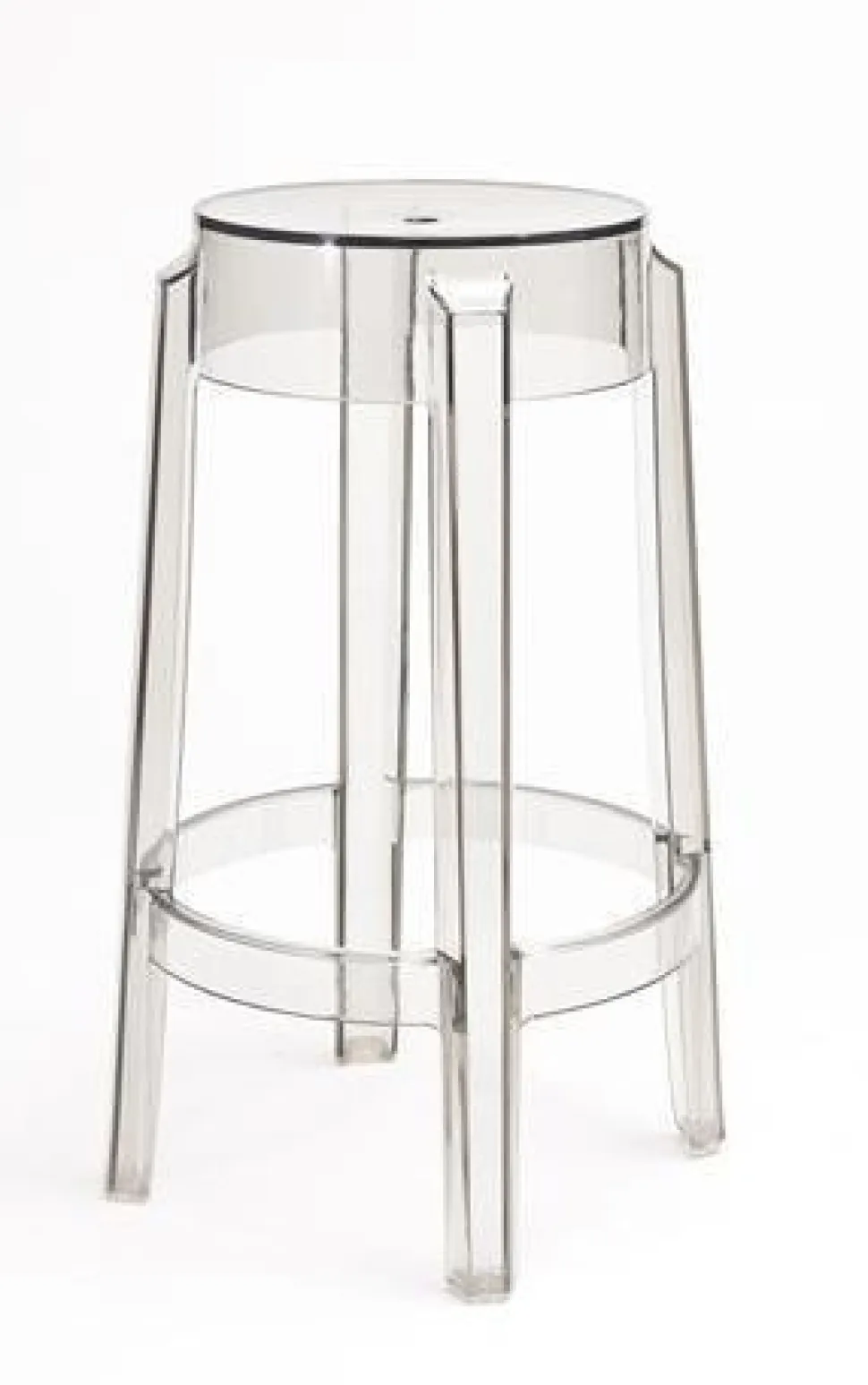 Stołek barowy Duch 66 cm inspirowany Ghost transparetny