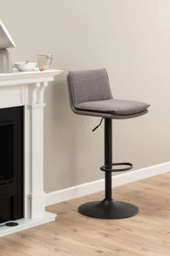 Stołek barowy Flynn szary jasny