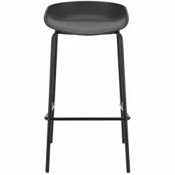 Stołek barowy Grego czarny nowoczesny 75cm