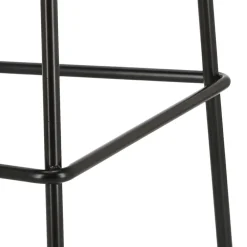 Stołek barowy Grego czarny nowoczesny 75cm