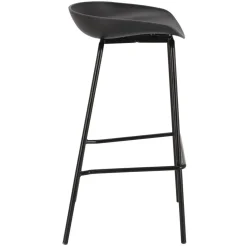 Stołek barowy Grego czarny nowoczesny 75cm