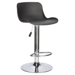 Stołek barowy Inge czarny/ chrom