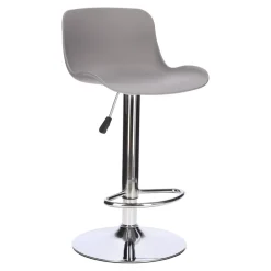 Stołek barowy Inge szary/ chrom