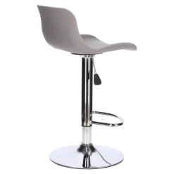 Stołek barowy Inge szary/ chrom