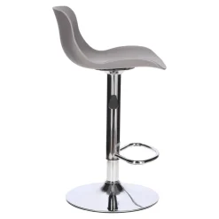 Stołek barowy Inge szary/ chrom
