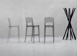 Stołek barowy Isy dymiony