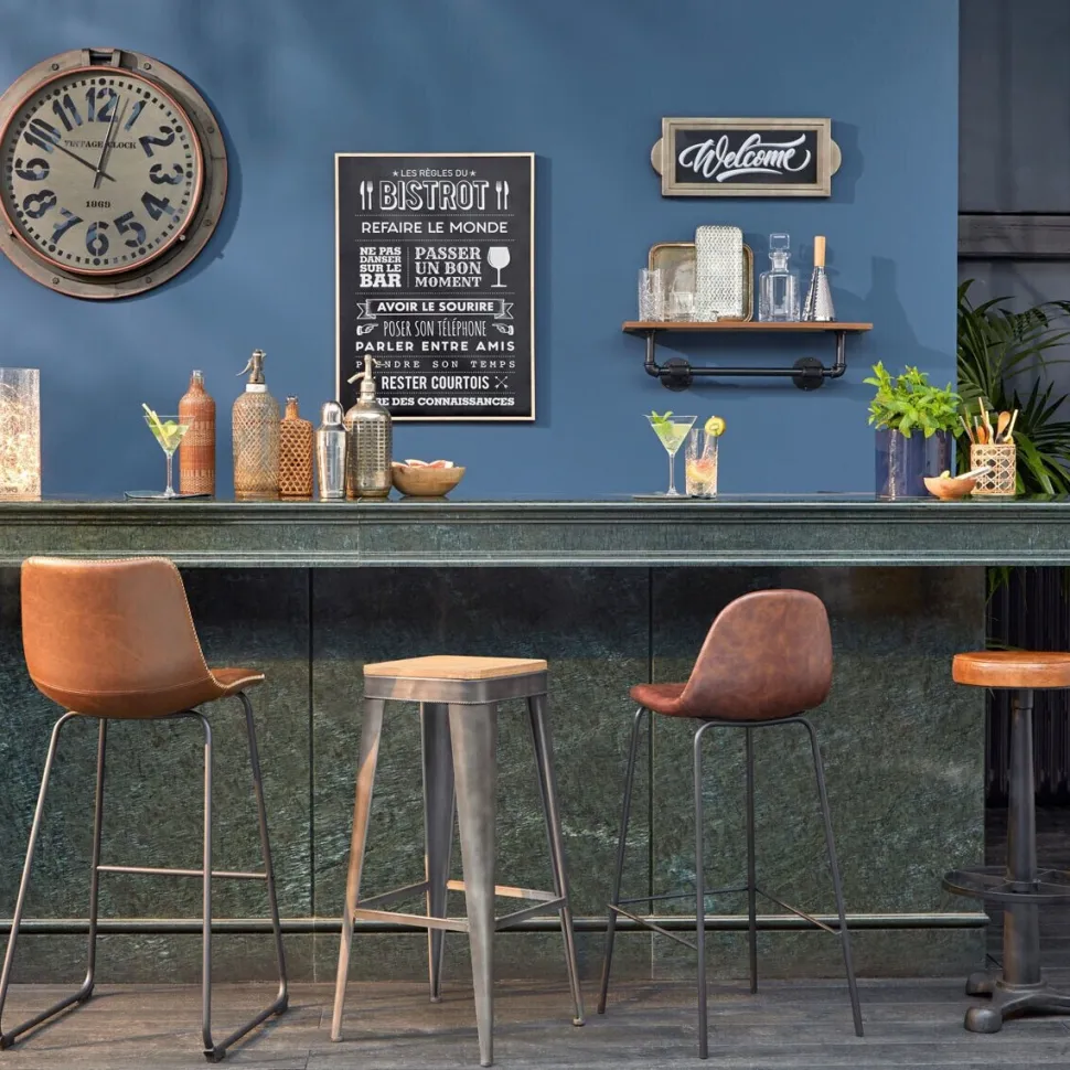 Stołek barowy Joris czarny