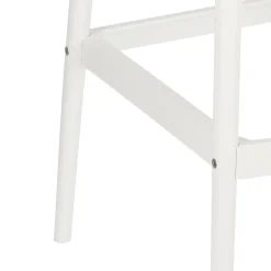 Stołek barowy Lexi biały z tworzywa