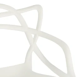 Stołek barowy Lexi biały z tworzywa