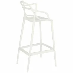 Stołek barowy Lexi biały z tworzywa