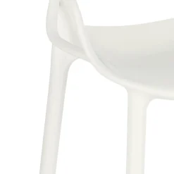 Stołek barowy Lexi biały z tworzywa