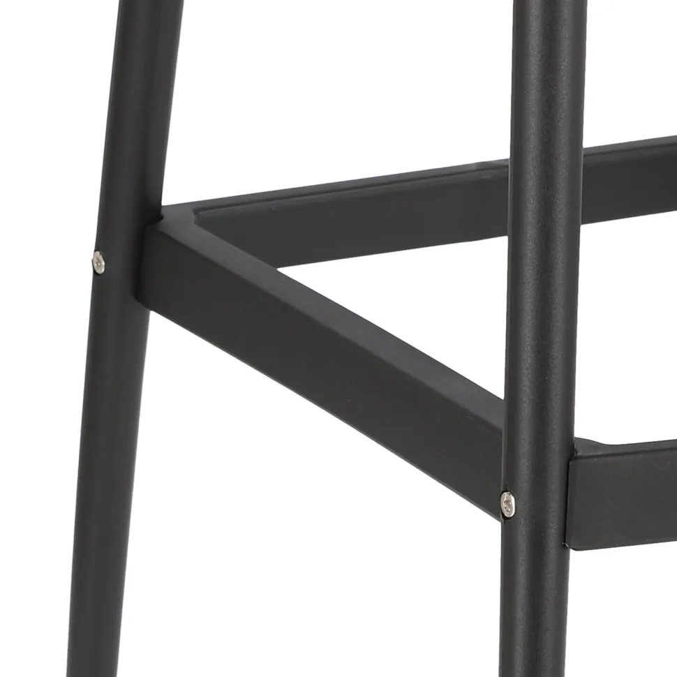 Stołek barowy Lexi czarny z tworzywa