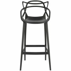 Stołek barowy Lexi czarny z tworzywa