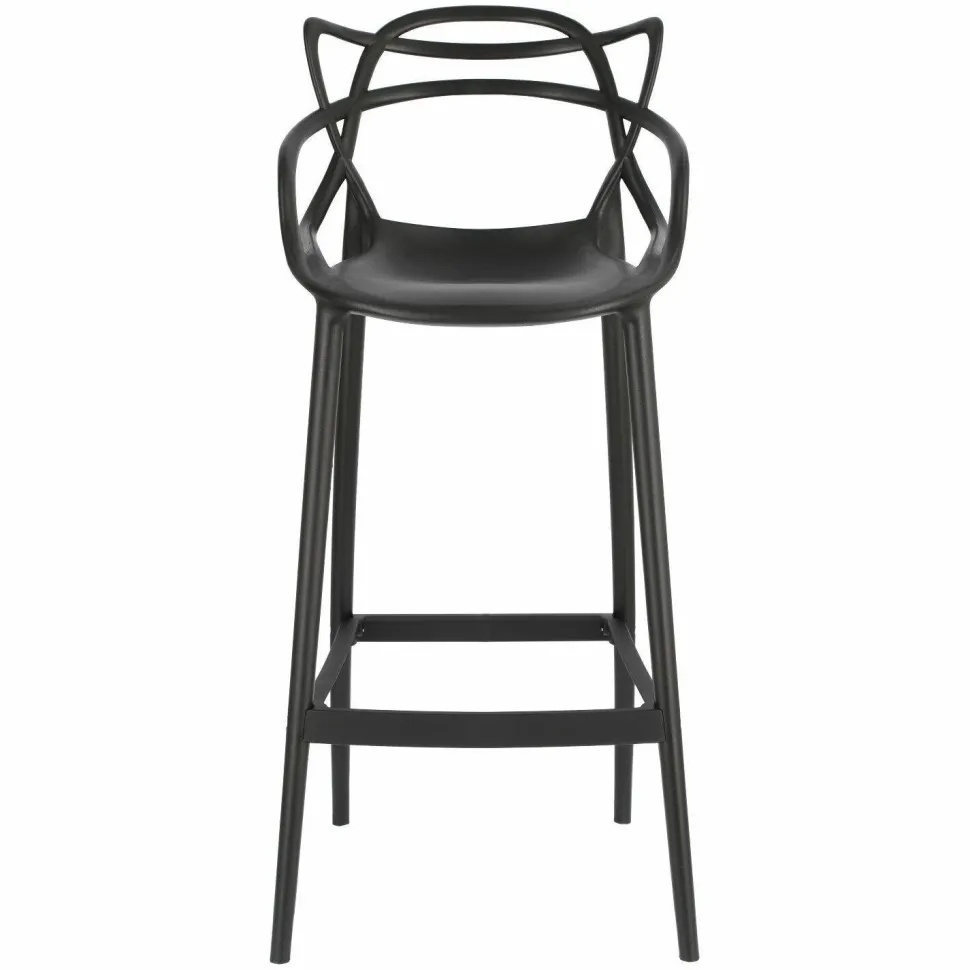 Stołek barowy Lexi czarny z tworzywa