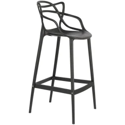 Stołek barowy Lexi czarny z tworzywa