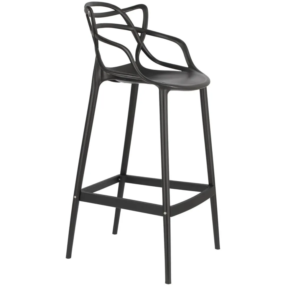 Stołek barowy Lexi czarny z tworzywa