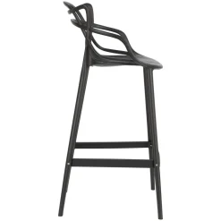 Stołek barowy Lexi czarny z tworzywa