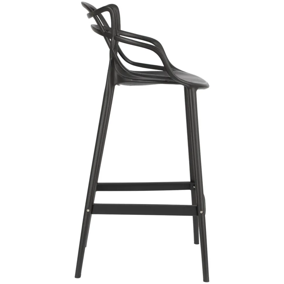 Stołek barowy Lexi czarny z tworzywa