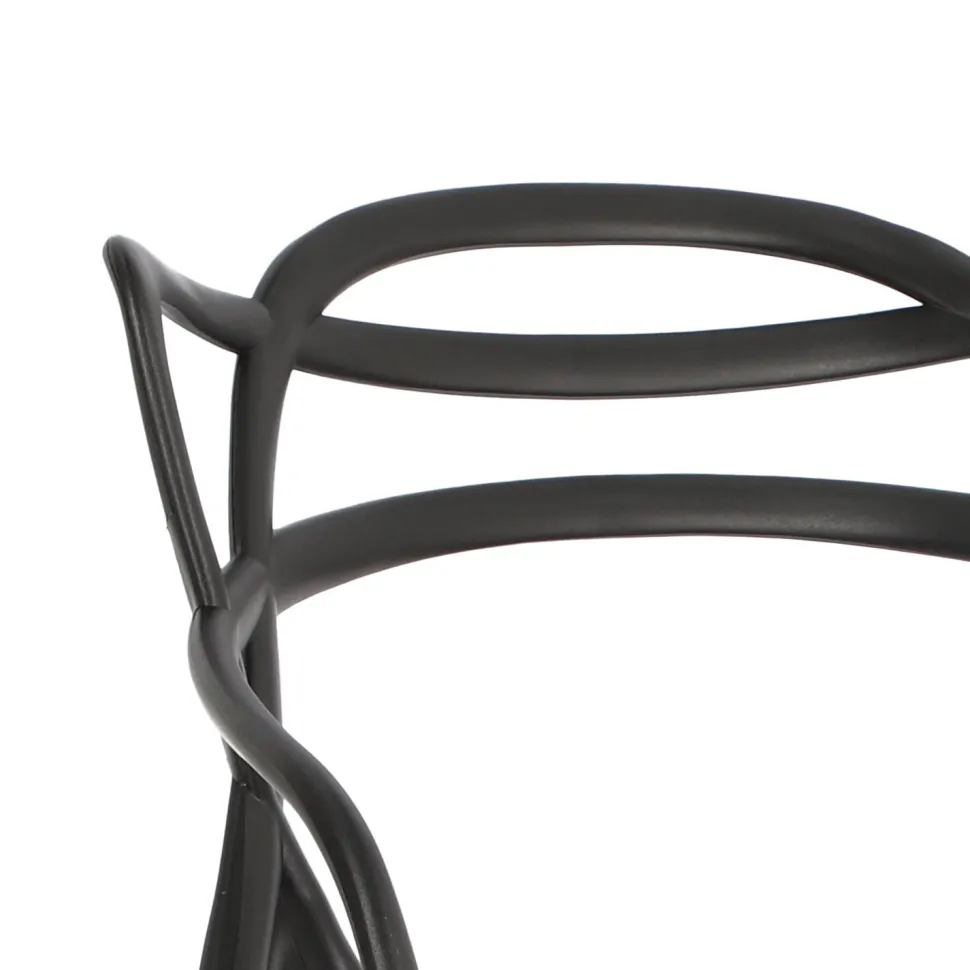 Stołek barowy Lexi czarny z tworzywa