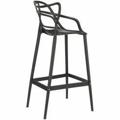 Stołek barowy Lexi czarny z tworzywa