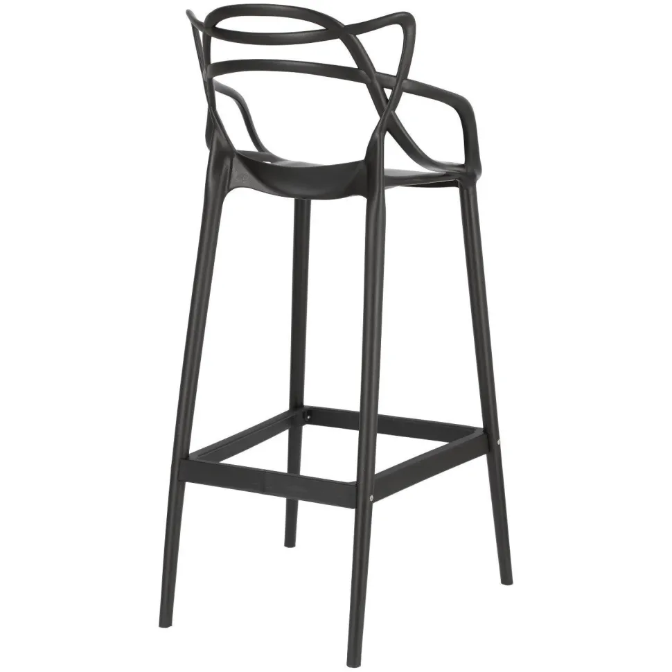 Stołek barowy Lexi czarny z tworzywa