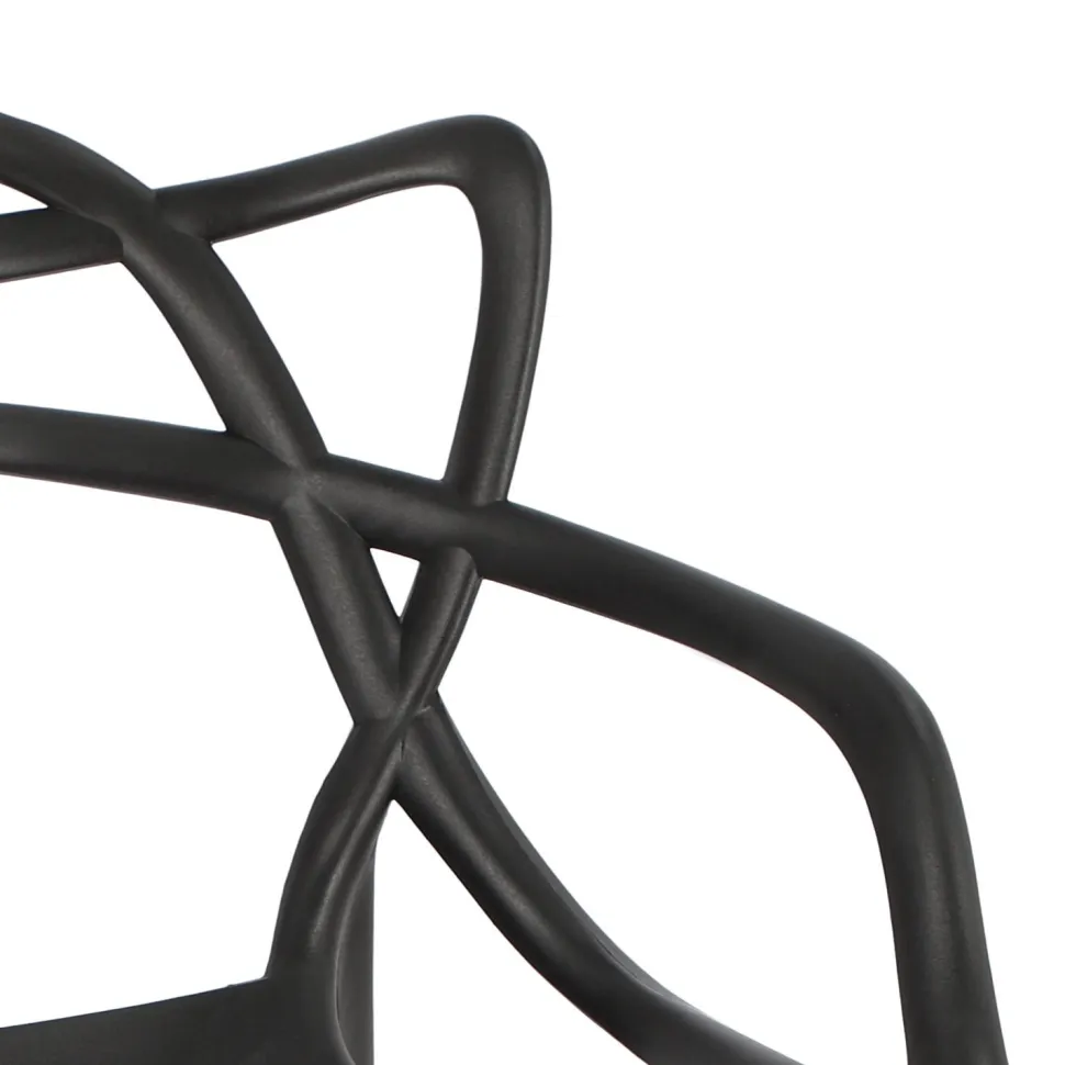 Stołek barowy Lexi czarny z tworzywa