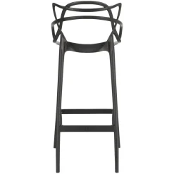 Stołek barowy Lexi czarny z tworzywa