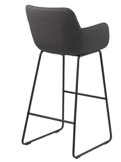 Stołek barowy Lisa dark grey tapicerowany