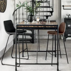 Stołek barowy Lois czarny