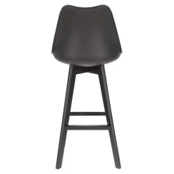 Stołek barowy Norden wood black high PP czarny