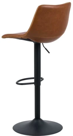 Stołek barowy Oregon high PU brandy hoker