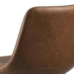 Stołek barowy Oregon PU brandy loftowy